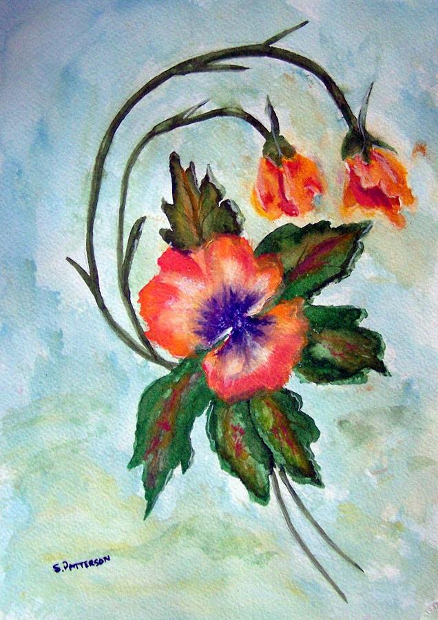 Flower Painting - Pansies by Sherri Patterson