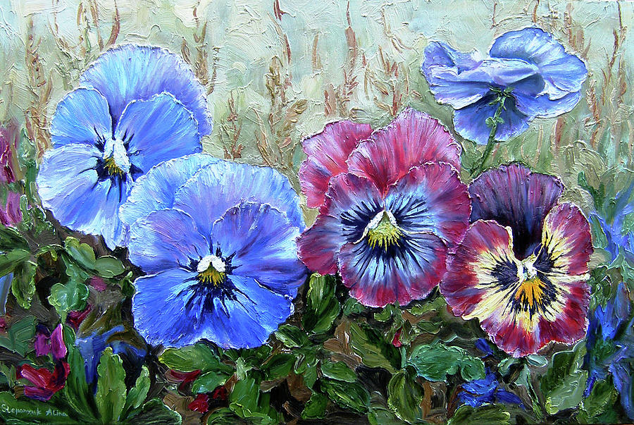 Pansy Painting By Alina Stepanyuk - Pixels