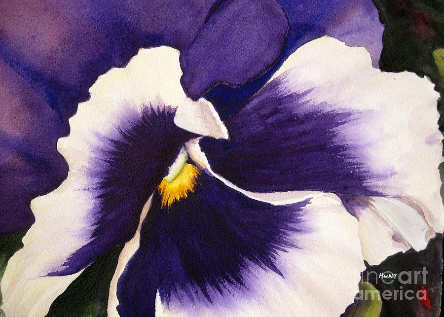 Pansy Face Painting by Shirley Braithwaite Hunt