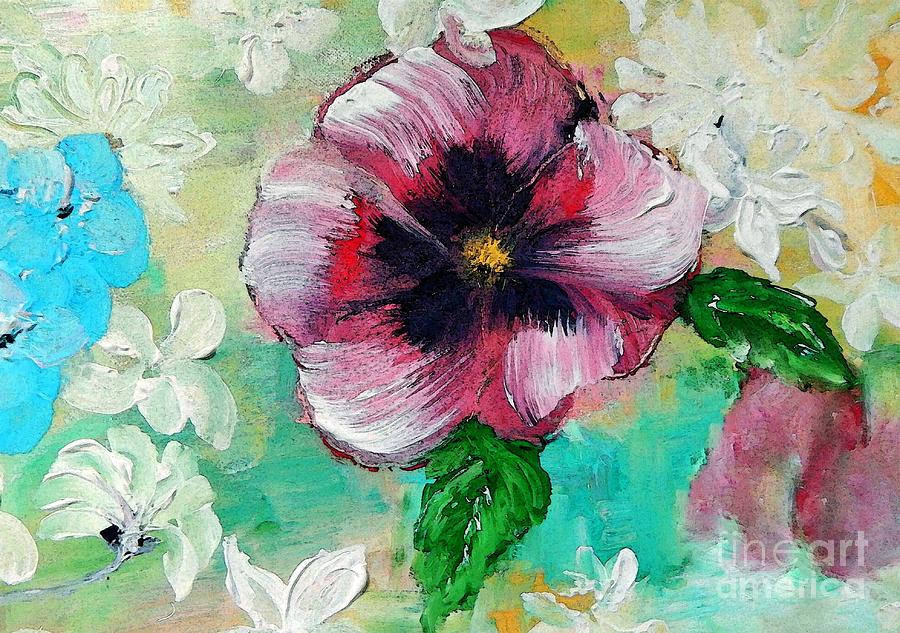 Pansy Pleasure Painting by Lisa Kaiser