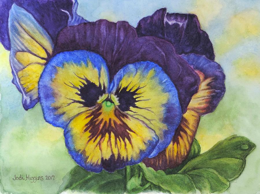 Pansy-s  Painting by Jodi Higgins