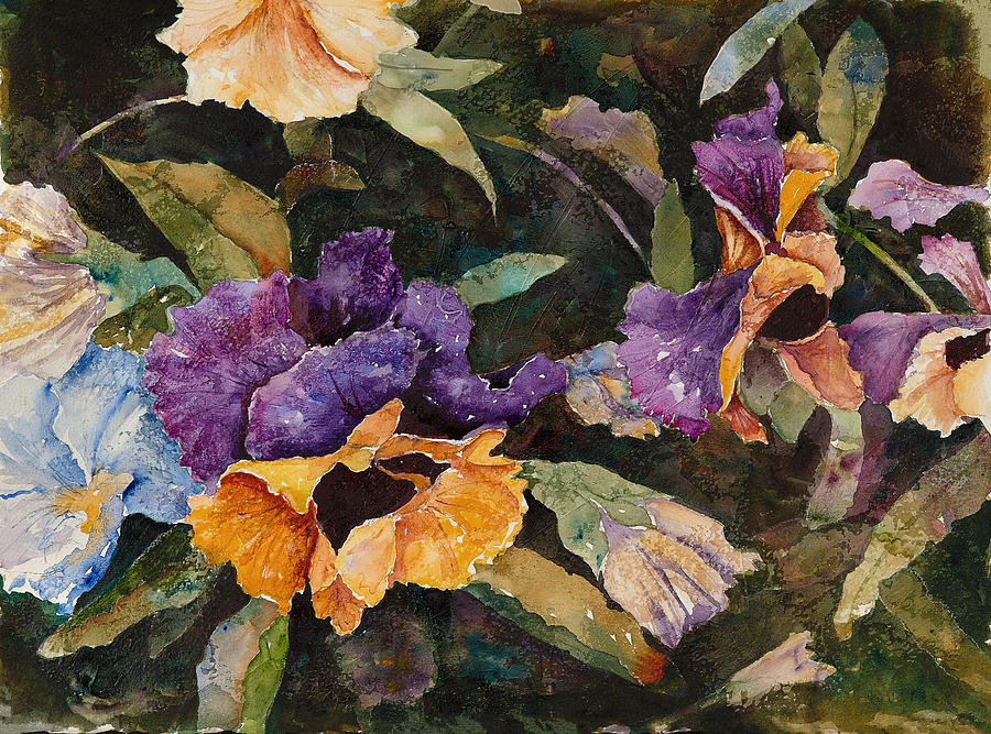 Flower Painting - Pansy Tangle by Renee Chastant