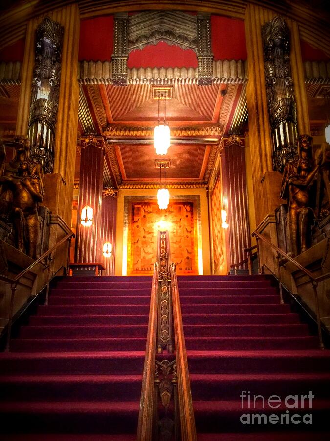 Pantages Theaters Grand Staircase Photograph by Jenny Revitz Soper
