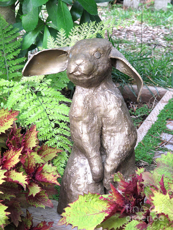 Pantaloon Rabbit Sculpture by Karen Peterson
