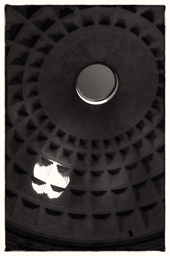 Pantheon Abstract Black and White Photograph by Allan Van Gasbeck