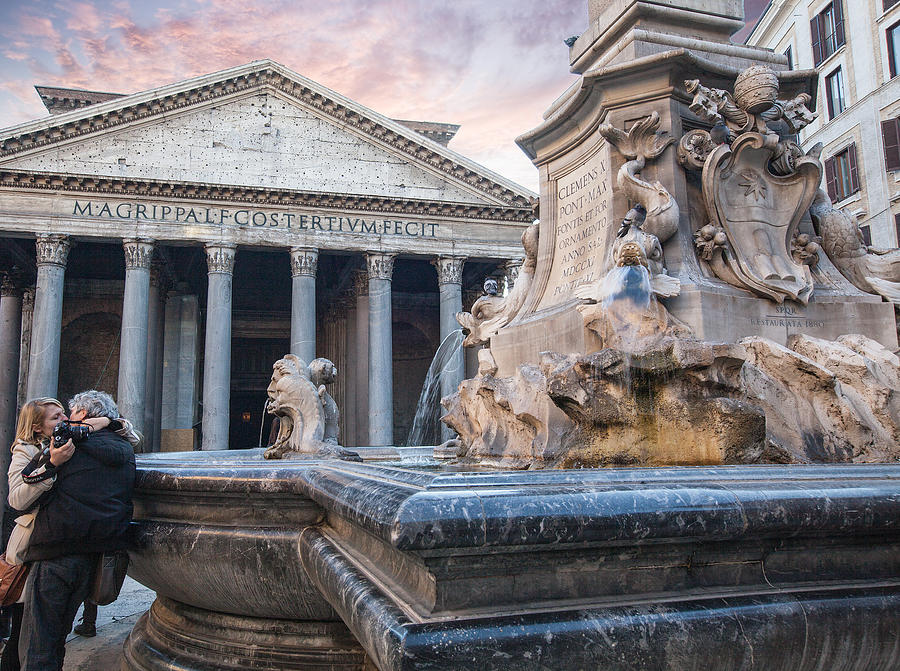 Pantheon in Rome Photograph by Al Hurley