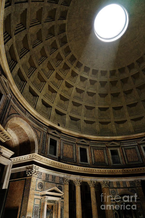 Pantheon Oculus Photograph by Ann Garrett