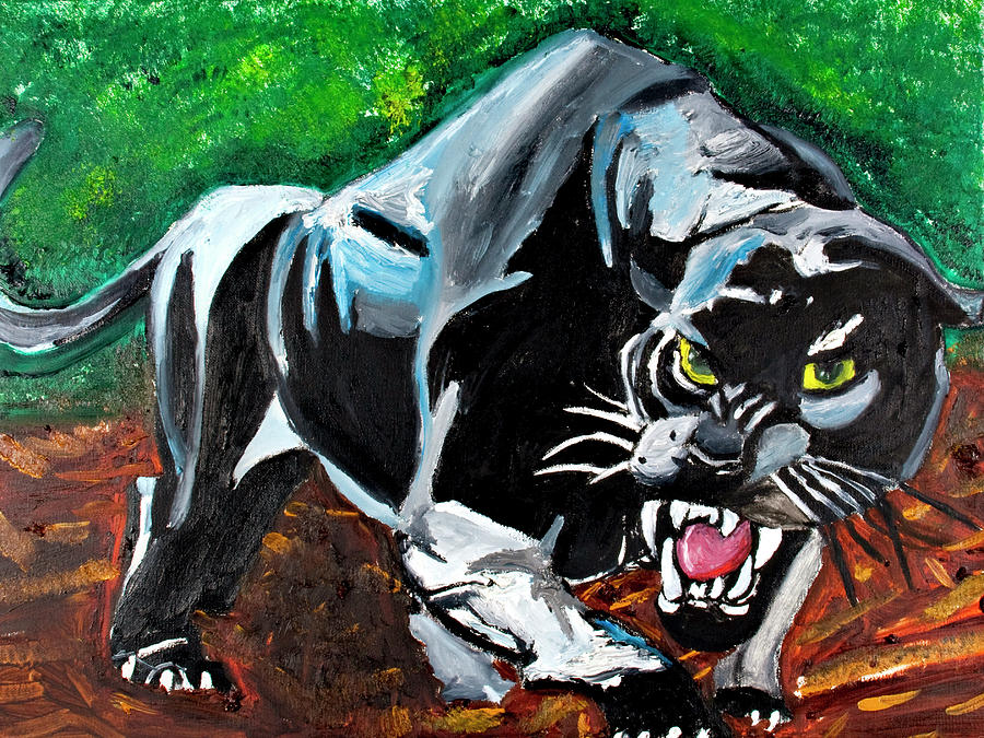 Panther Painting by David Martin