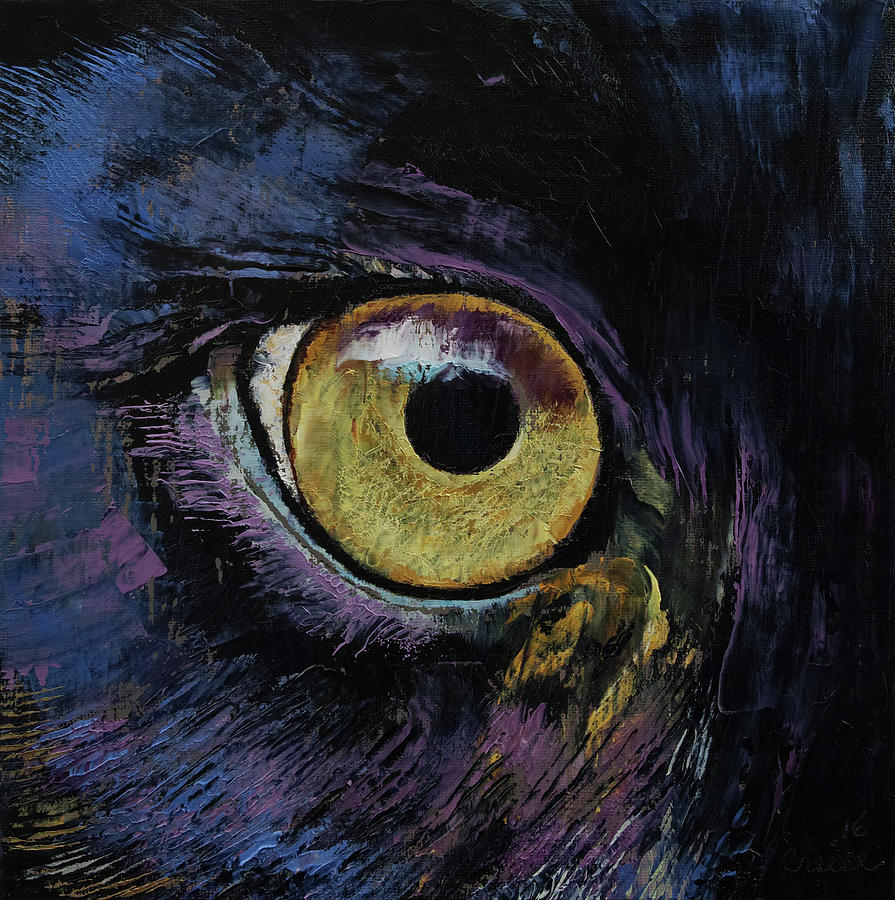 Panther Eye Painting by Michael Creese