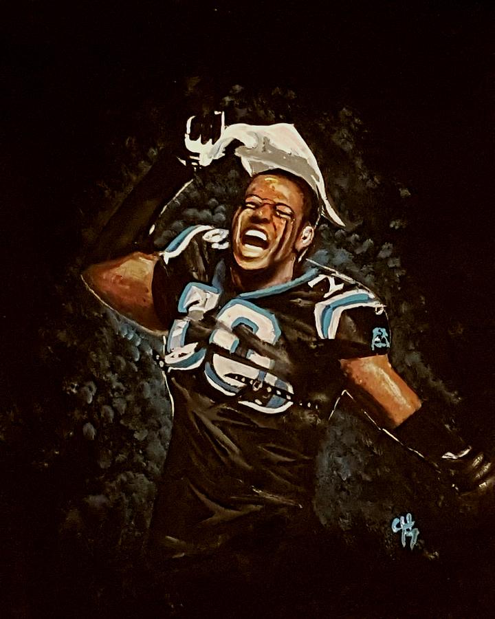 Panthers Painting by Carole Hutchison