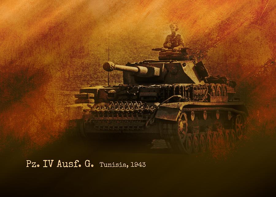 Panzer Digital Art - Panzer 4 Ausf G by John Wills