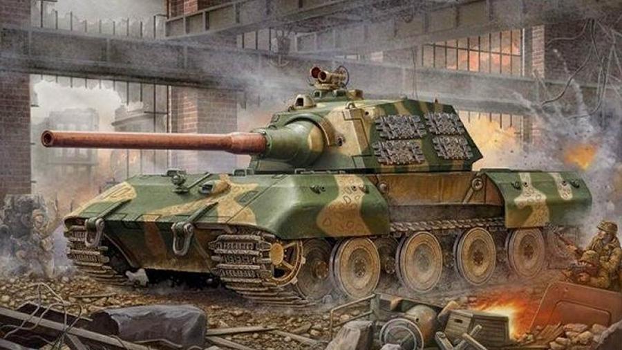 Panzerkampfwagen E-100 Tank-354 Painting by Jovemini ART