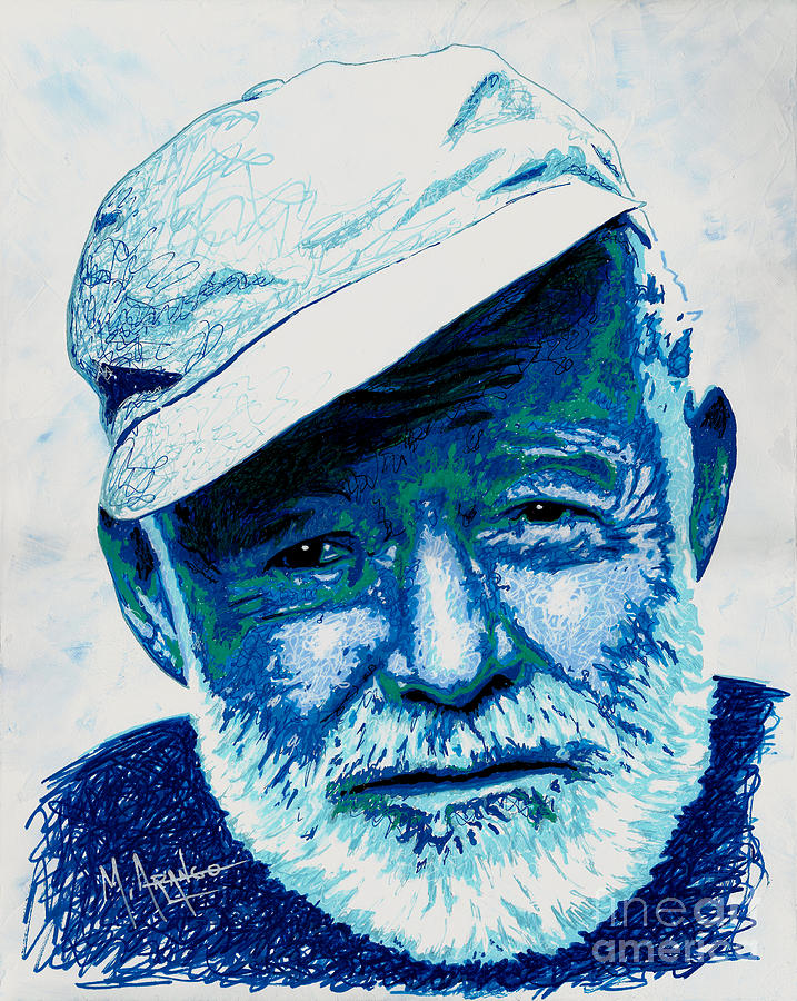 Papa Hemingway Painting by Maria Arango