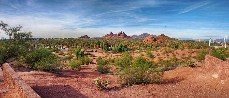 Papago Park Panorama Photograph by C H Apperson
