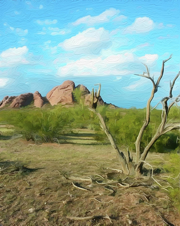 Papago Park Painting by Shayley Estes Foundation | Fine Art America