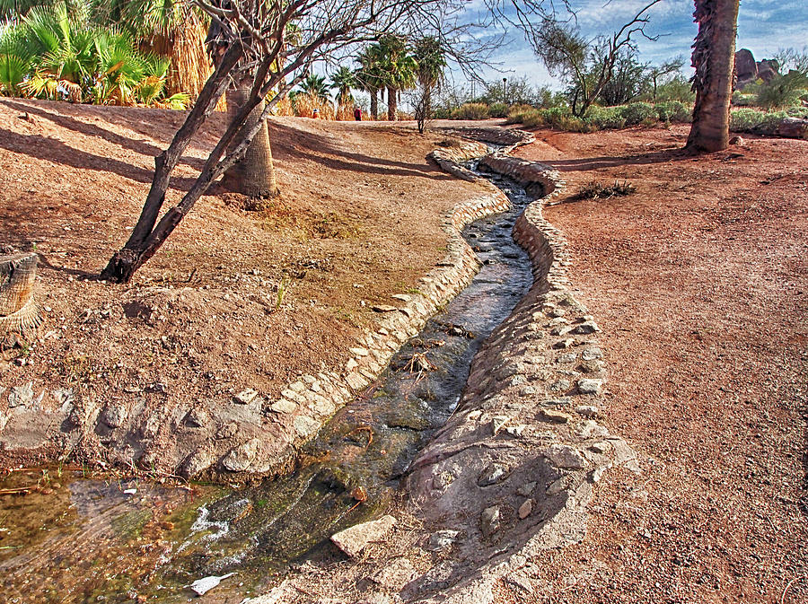 Papago Park Stream Photograph by C H Apperson