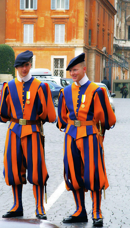 Papal Swiss Guards Photograph by Mitch Cat