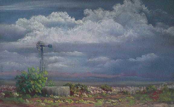 Windmill Painting - Papalote by Jo Castillo Windmill Painting - Papalote by Jo Castillo