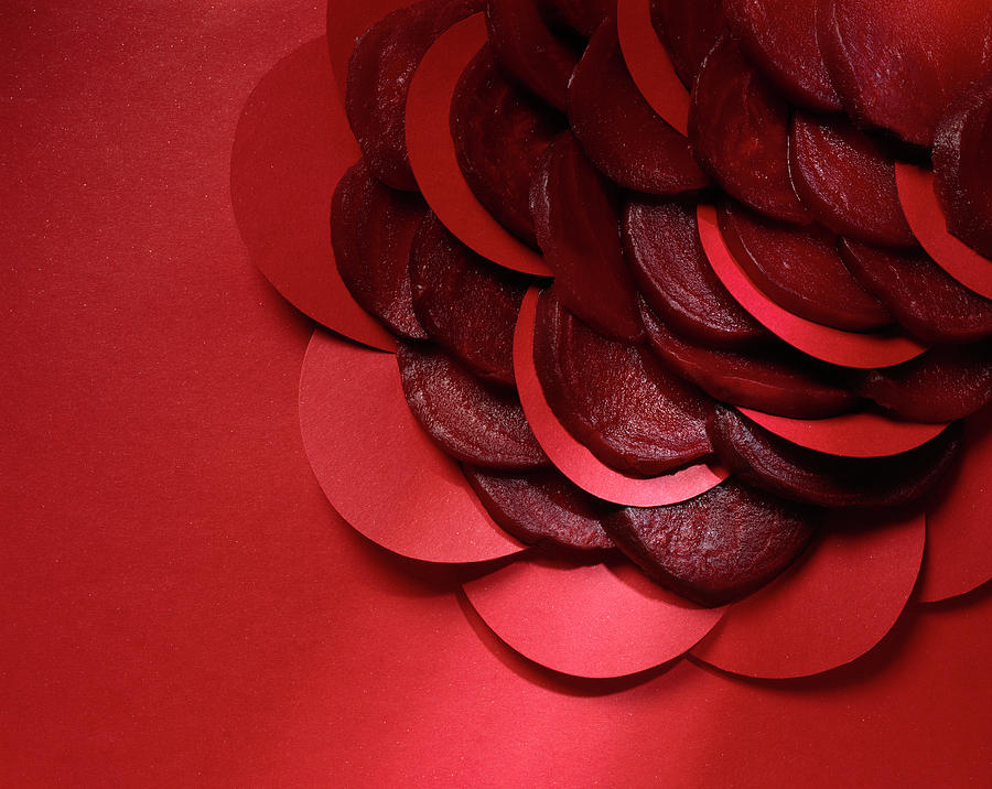 Still Life Photograph - Paper and Beets by Stefania Levi
