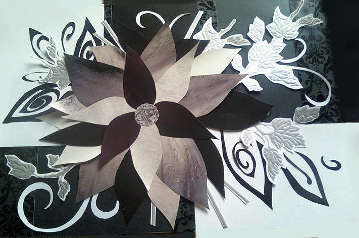 Flower Mixed Media - Paper Flower by Emily Perry