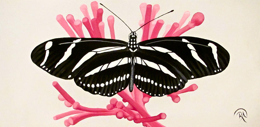 Paper Kite on Pink Painting by Renee Noel