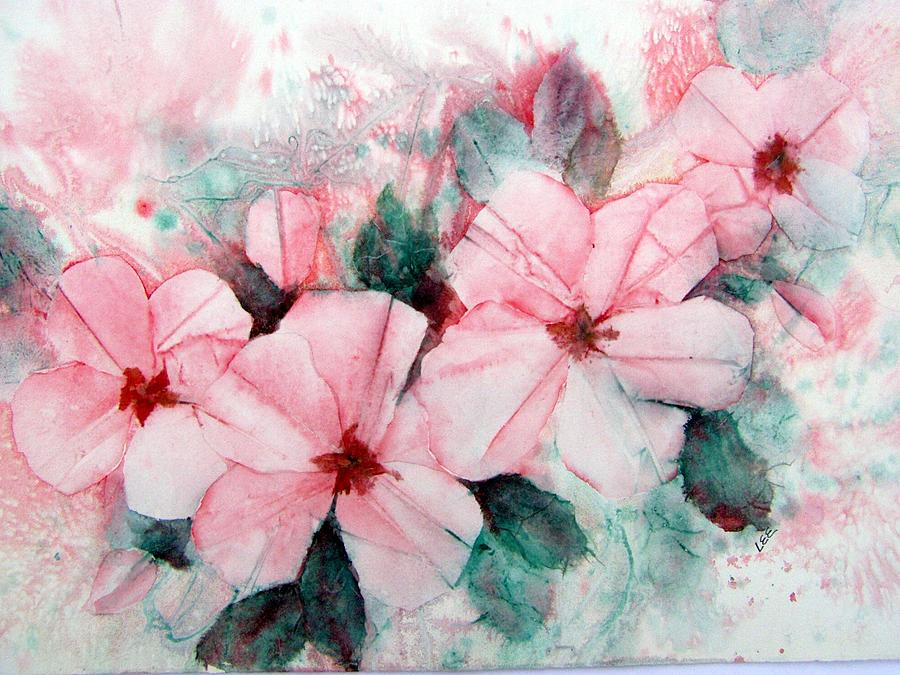 Paper Roses Painting by Pamela Lee