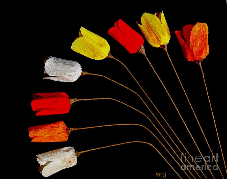 Paper Tulips Photograph by Marsha Heiken