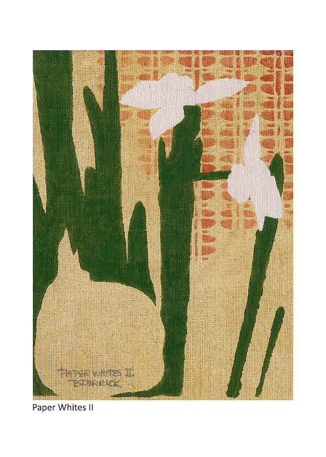 Paper Whites II Painting by Betsy Derrick