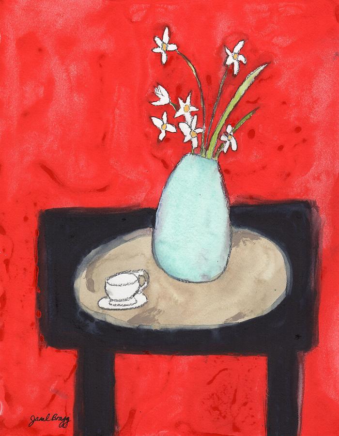 Flower Painting - Paperwhites Still Life by Janel Bragg