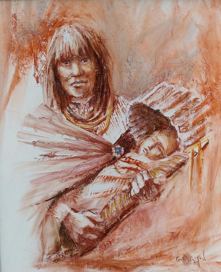 Mother and Child Painting by David Garrison - Fine Art America