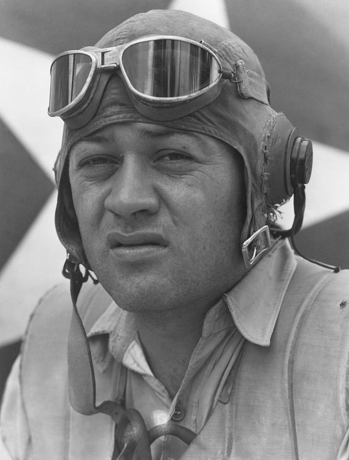 Pappy Boyington - WW2 Photograph by War Is Hell Store