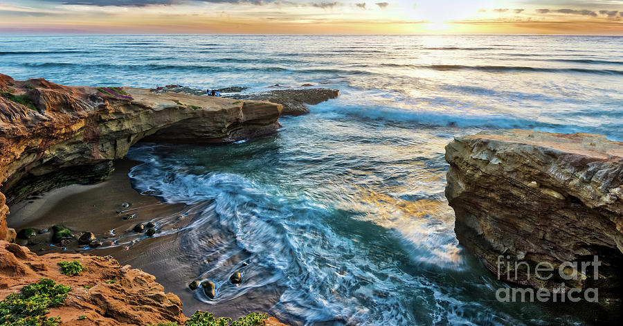 Pappys Point at Sunset Cliffs Photograph by David Levin