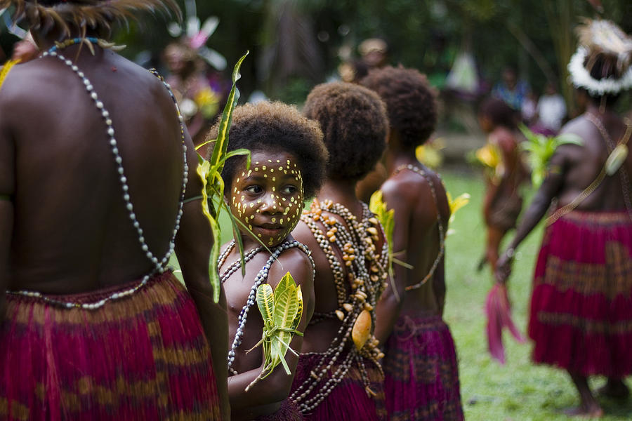 Papua New Guinea Tribal Dance Photograph By Polly Rusyn