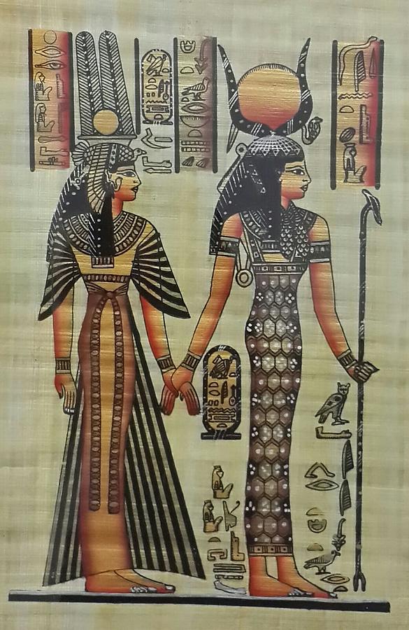 Papyrus painting Drawing by Amr Amin - Fine Art America