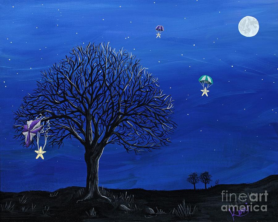 Landscape Painting - Para-Shooting Star Trio by Kerri Sewolt