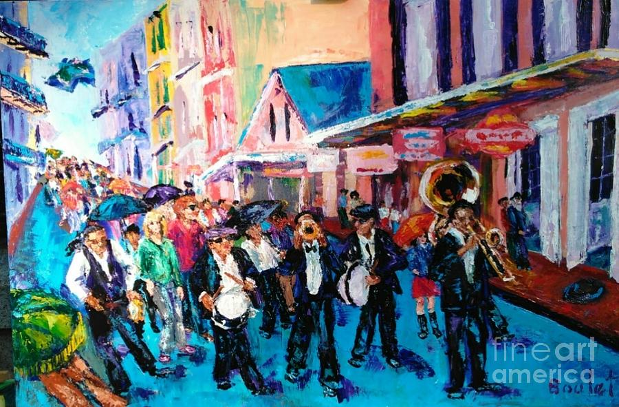 New Orleans Painting - Parade for Joe by Beverly Boulet