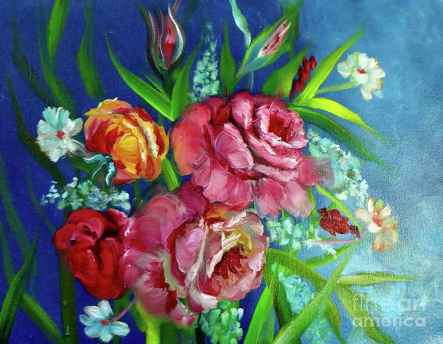 Parade of Roses 11 Painting by Jenny Lee