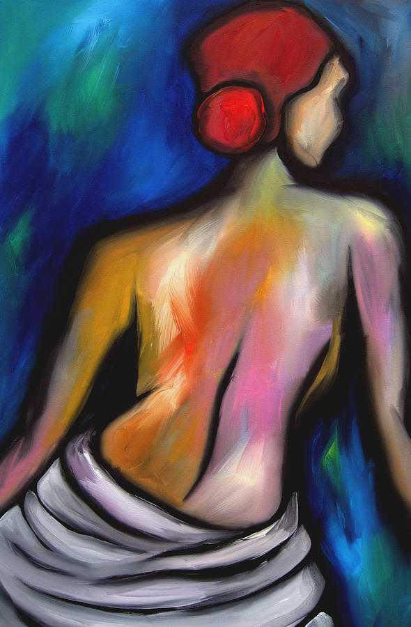 Abstract Painting - Paradise - Original art nude by Fidostudio by Tom Fedro