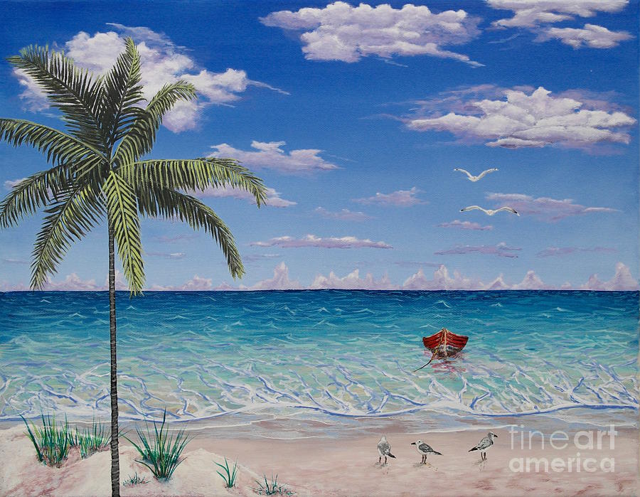 Paradise Awaits Painting by Wayne Cantrell