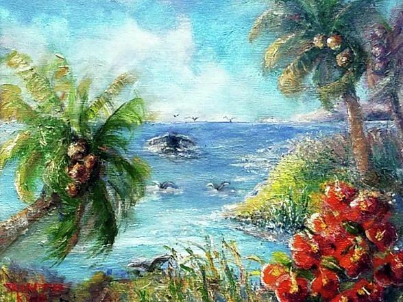 Paradise  Painting by Bernadette Krupa