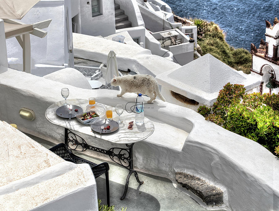 Paradise Found in Santorini Photograph by John Hoey