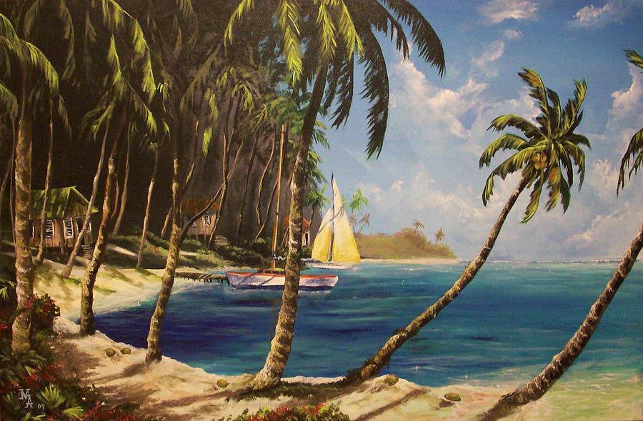 Paradise Found Painting by Marco Aguilar