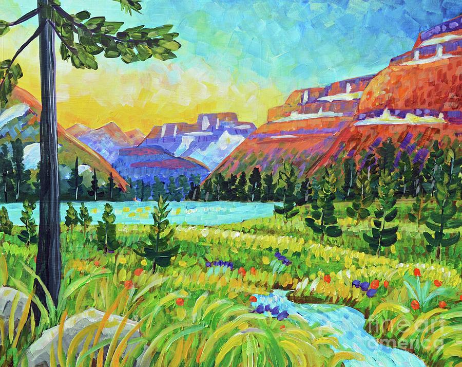 Glacier National Park Painting - Paradise by Harriet Peck Taylor