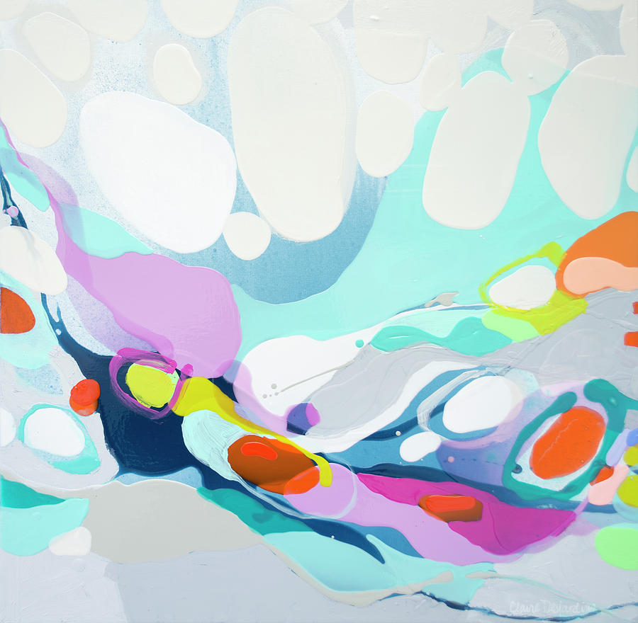 Abstract Painting - Paradise is Nice by Claire Desjardins