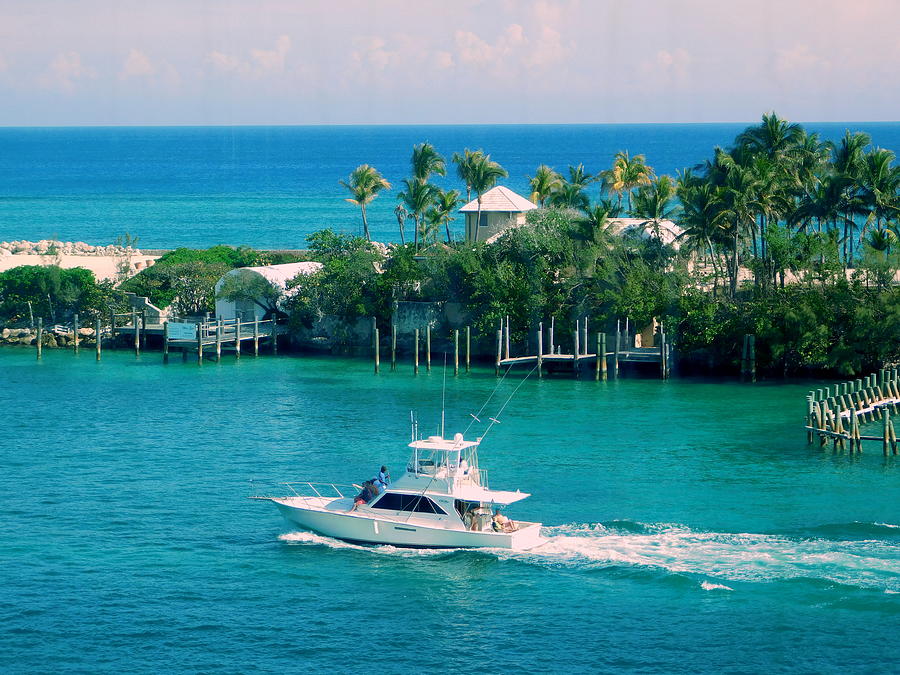 Boat Photograph - Paradise Island - Bahamas by Arlane Crump