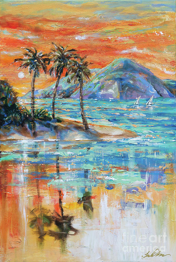 Paradise Island Painting by Linda Olsen