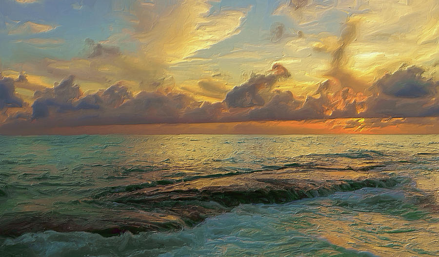 Fish Digital Art - Paradise Sunset by Garvin Hunter
