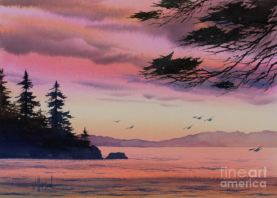 Paradise Sunset Painting by James Williamson
