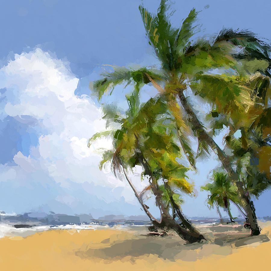 Paradise tropical beach Digital Art by Anthony Fishburne