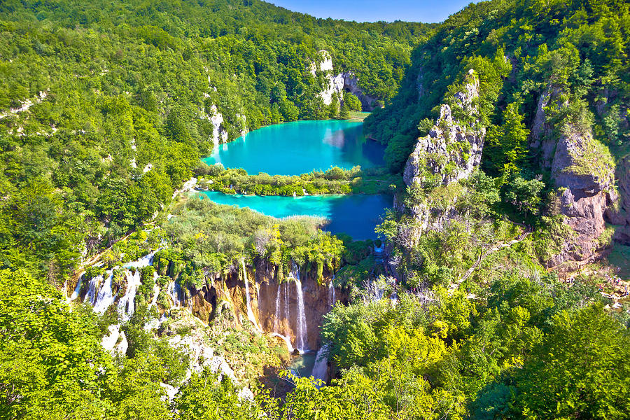 Paradise waterfalls of Plitvice lakes national park Photograph by Brch Photography
